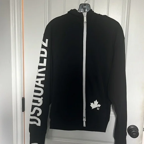 DSQUARED2 Double Zip Leaf Hoodie